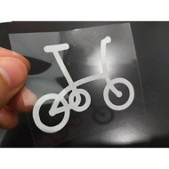 Sticker Basikal Folding Basikal Lipat - Reflector Sticker 3M - Size 2.5in - Stiker Pantulan Cahaya