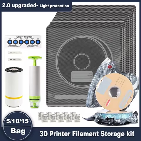 3D Filament Bag black Filament Storage Bag PLA ABS PETG Vacuum Bag Dryer Humidity Resistant Sealing 