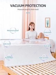 Home Use Latex Mattress Vacuum Bag Foldable Packing Storage Compression Bag For Memory Foam Ventilated Mattress Toppers And Pad