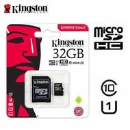 FLASH-888(ของแท้) เมมโมรี่การ์ด Kingston 16GB 32GB 64GB Memory Card Micro SD SDHC 16GB/32GB Class10คิงส์ตัน