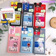 🔥WOW.MALL🔥7664 OPPO Realme 5/5I/6I/C3 7 8 Pro C21 Narzo 20 Pro Silicon Soft Case Card Slot Casing Ca