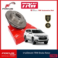 TRW จานดิสเบรกหน้า Mitsubishi Allnew Triton Pajerosport ปี15-19 / จานดิสเบรค จานเบรก ไทรตัน / DF8189