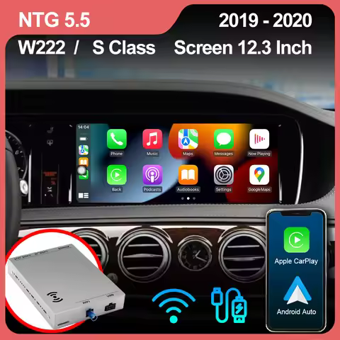 For BENZ MABACH W221 W222 NTG 4.0 4.5 5.0 5.5 OEM Screen 8 12.3 Inch Update CarPlay Android Auto Ret