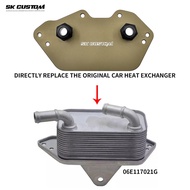 SK CUSTOM For Audi A4L B8 3.2L A6 C7 2.4L 2.5 2.8 3.0 A5 Q7 EA837 Engine Oil Filter Cooler Kit Adapt