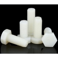Nylon Hex Bolt M6x20 mm Screw Hexagonal Bolt M6 20mm 2cm 2 cm key 10