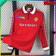 Manchester United Retro 1998/1999 Long Sleeve BECKHAM Home Football Jersey