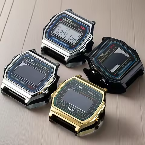 For Casio A158 A168 A159W-N1 Retro small square Stainless steel case Fashion Modification upgrade me