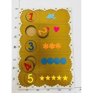New lotto number 1-5 math pictures (Math pictures for children to experience)