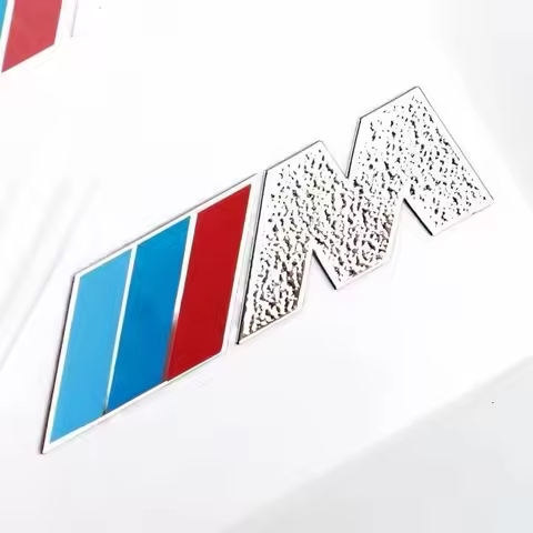 For BMW M Emblem E46 E36 E34 F10 E90 F30 E60 F30 E53 E30 E92 E87 1PC Three-color Logo Motorcycle Car