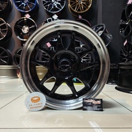 [4PCS] New Sport Rim 15inch WORK CR2P 15X7JJ ET35 4H100 BLKLP