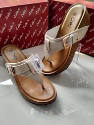 Sandal Wanita Cantik Wedges Merk Calbi Code DJ.1418 krem SZ 36-40