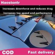 haostontr 10Pcs Rear Roof Shark Fins Spoiler Wing Kit Universal Car Roof Spoiler Bumper Spoiler Shar