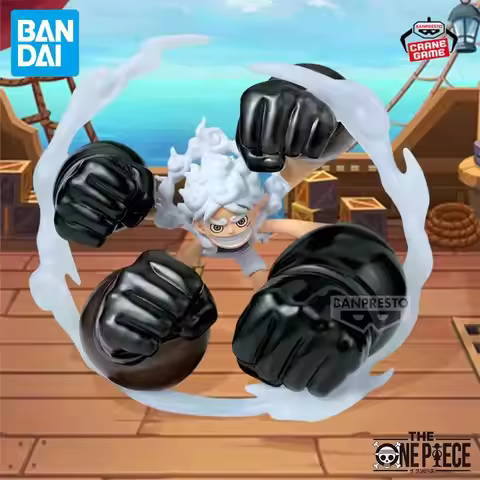 Bandai Original Banpresto ONE PIECE WCF Nika Luffy Gear 5 White Gun Barrage Special Action Figures A