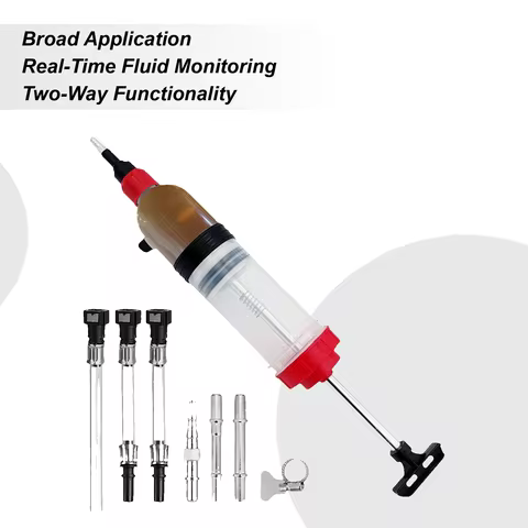 1.5L Oil Pump, Brake Fluid Syringe, Syringe Filler, Oil Pump, Dual-purpose Suction And Injection Oil