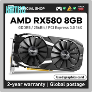 HRTHG Amd Jieshuo Rx 580 8Gb Radeon Grafische Kaart Gddr5 256bit 2304sp Computerspel Video Gpu Rx580
