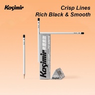 Kaimir Exam Grade White Pencil  2B/HB  Writing Drawing Graphite Pensil School Pencel Stationery Set