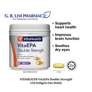 ( EXP: 1-MAY-2026) VITAHEALTH VITAEPA DOUBLE STRENGTH OMEGA 3 FISH OIL 600MG 120 SOFTGELS ONE BOTTLE