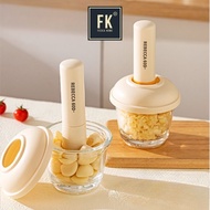 Glass hand-held garlic and chili mortar with mini mortar and pestle