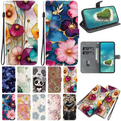 Leather Phone Case For Samsung Galaxy J6+ J4+ PLUS J7 J5 J3 2016 2017 EU J2 CORE Card Slot Wallet Co