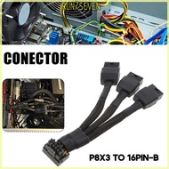 RUN 3x8pin 8PIN to 16Pin 12VHPWR GPU Power Cable 16Pin Connector GPU Extension Cable