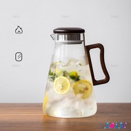 2L High Borosilicate Glass Cold Kettle Boil Water Jug Beverages Juice Pitcher Milk Jug TeaPot Transp