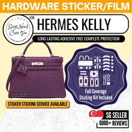 [𝐁𝐍𝐂𝐓👜]💛 Hermes Kelly Bag Hardware Protective Sticker | Full Coverage Bespoke Fitting Seal/Film | Re