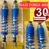 โช๊คGAZI Forza ความยาว 400  แท้100% ปรับรีบราว ปรับสปริงได้ มีอุปกรณ์ให้ในกล่อง โช้คแก๊สซี่ โช๊คGazi