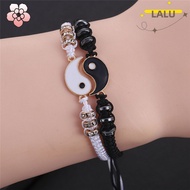 Best Friend Bracelets for 2 Matching Yin Yang Adjustable Cord Bracelet for Bff Friendship
