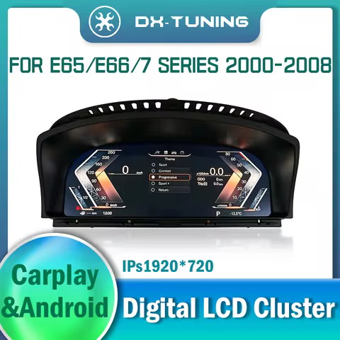 Digital Dashboard Cluster Virtual Cockpit Replacement for BMW 7 Series E65 E66 2000-2008