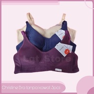CHRISTINE 3pcs underwire Bra size B75-B95