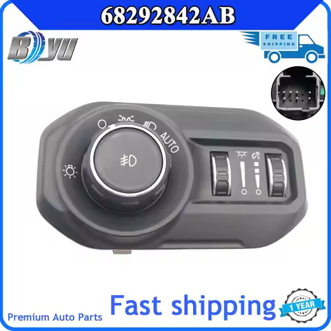 New Car Headlamp Headlight Switch For JEEP WRANGLER 2018-2022 68292842AA 68292842AC HLS1759 P6829284