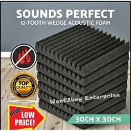 Span Kalis Bunyi 1pc Wedge Soundproof Sponge Sound Stop Absorption Panel Recording Studio Acoustic Foam Suara KTV Kedap