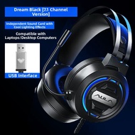 AULA | Aula Wolf Spider Gaming Headset Overhead Wired for Notebook Computer 7.1 Channel Noise Reduct