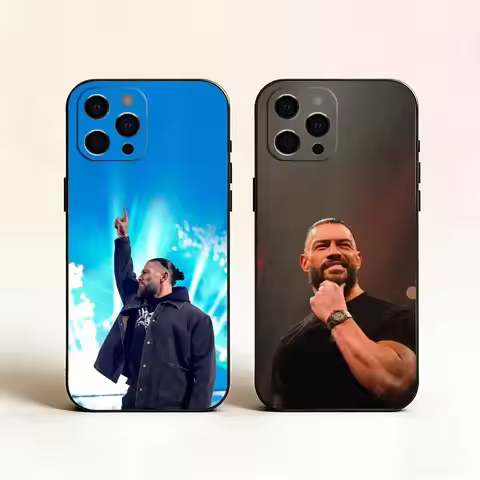 R-Roman R-Reigns Phone Case For iPhone 17,16,15,14,13,12,11 Plus,Pro Max,XS,Soft Silicone Black Cove