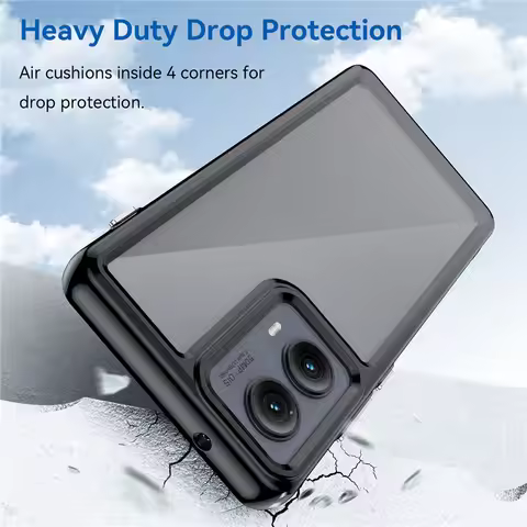 For Motorola Edge 2024 Case Moto Edge 2024 Cover TPU Border Acrylic Backplane Protective Phone Cases