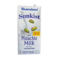 Unsweetened Sunkist Real Pistachio Milk Latcose Free นม นมกล่อง นมไม่หวาน นมหวานน้อย