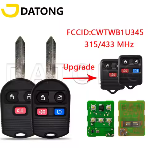 Datong World Remote Control Key Fit For Ford Escape Explorer Mazda 315/433MHz CWTWB1U331 CWTWB1U345 