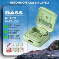 REMAX Retro Wireless Mini Pink Earbud Super Bass True Stereo Music Earfon With Built In Mic WKTWS38