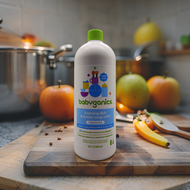 babyganics - Babyganics 奶瓶餐具清潔液補充裝 (無香料/泡沫) 946ml 平行進口
