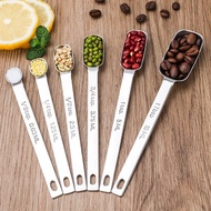 0.63/1.25/2.5/3.75/5/15ml 304 stainless steel measuring spoon with scale baking measurement spoon