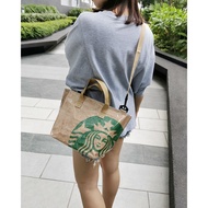 Starbucks Handmade Recycle Paper Tote Bag