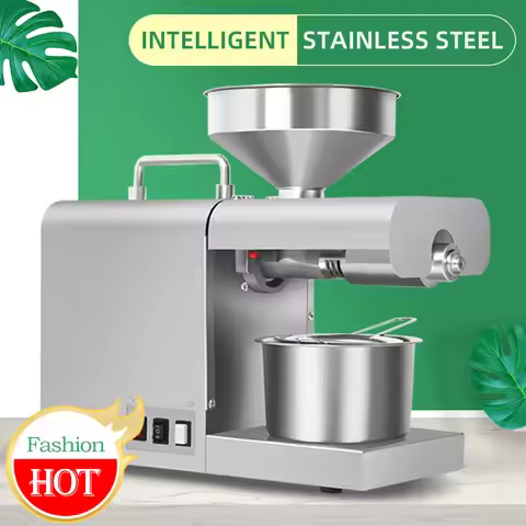Oil Press Machine Stainless Steel Oil Extractor for Flax Peanut Sesame Canola Avocado Coconut Sunflo