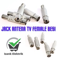 Jack antena tv besi untuk colokan kabel antena TV Jack/Colokan Antena TV female/Cewek Jack Antena TV/Anti Karat