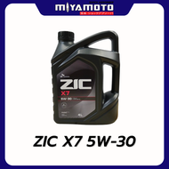 ZIC x7 เบนซิน 5W-30 API SPน้ำมันเครื่องรถยนต์เบนซิน สังเคราะห์แท้ 100% ZIC (ซิค)ขนาด4ลิตร+กรองทักแชท