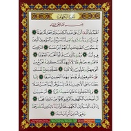Poster Surah Al-Kahfi, Al-Mulk, Al-Waqiah, Ar-Rahman & As-Sajdah