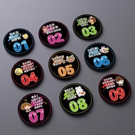 Straw Straw Number Cafe Nombor Meja 10x10cm PVC Table Number Sticker Number Sticker Number Sticker P