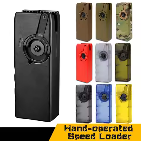 SuprLoad Lite 1000 Rounds Tactical Speed BB Loader for 6mm BBS, M4 Hand Crank Magazines Quick Loader