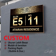 ONE Decor - House Number Plate Wall Decoration - House Number Block Decoration - Minimalist House Nu