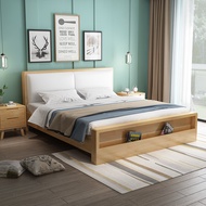 【SG Sellers】Solid Wooden Bed Storage Bed Frame Solid wood with drawers Bed Frame With Mattress Single/Queen/King Bed Frame