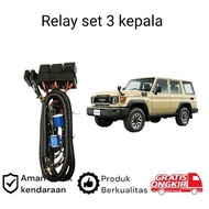 H4 LED Headlight Relay Set for Toyota Land Cruiser LC70 koko